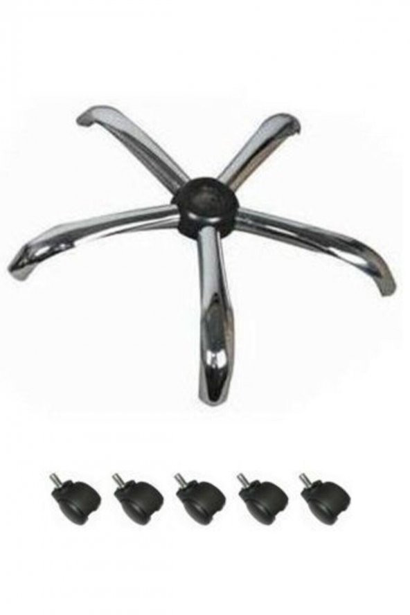 Büro Sandalyesi Ofis Çalışma Sandalyesi Yıldız Ayağı Tekerli