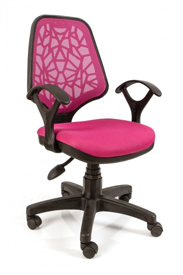 Sers Pembe Ofis Büro Çalışma Sandalyesi