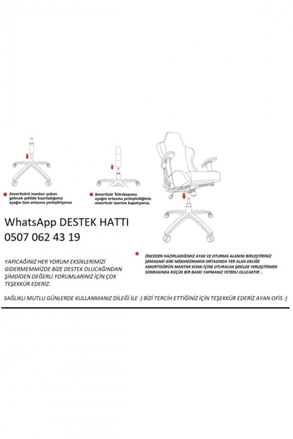 Ofis Büro Bilgisayar Çalışma Petekli Plastik Ayaklı Sandalye Renk Seçenekleriyle - 3