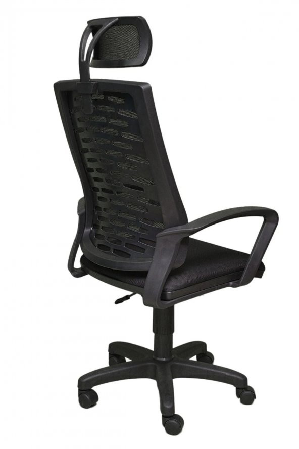 OFİS BÜRO CONCEPT Sofya Müdür Ofis Çalışma Koltuğu Öğrenci Sandalyesi Makam Koltuğu Fileli Siyah - 4