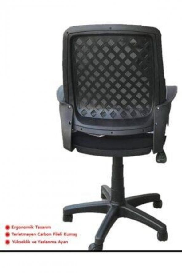 Ofis Büro Bilgisayar Çalışma Petekli Plastik Ayaklı Sandalye Renk Seçenekleriyle - 4