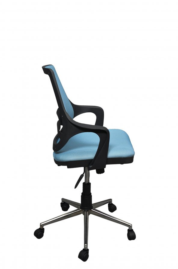 Porziyon Kontez Büro Çalışma Koltuğu Öğrenci Sandalyesi Oyuncu Koltuğu krom Ayak - 2