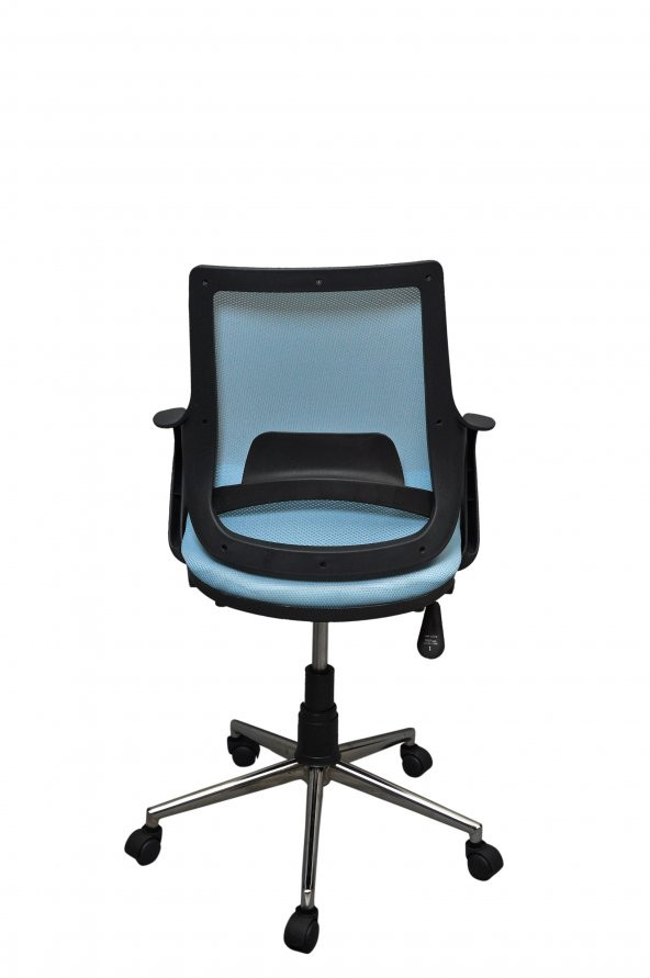 Porziyon Kontez Büro Çalışma Koltuğu Öğrenci Sandalyesi Oyuncu Koltuğu krom Ayak - 3