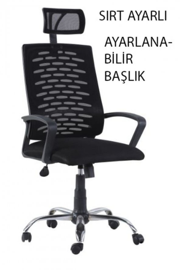 Comfort Ev Ofis Çalışma Sandalyesi Bilgisayar Koltuğu - Siyah