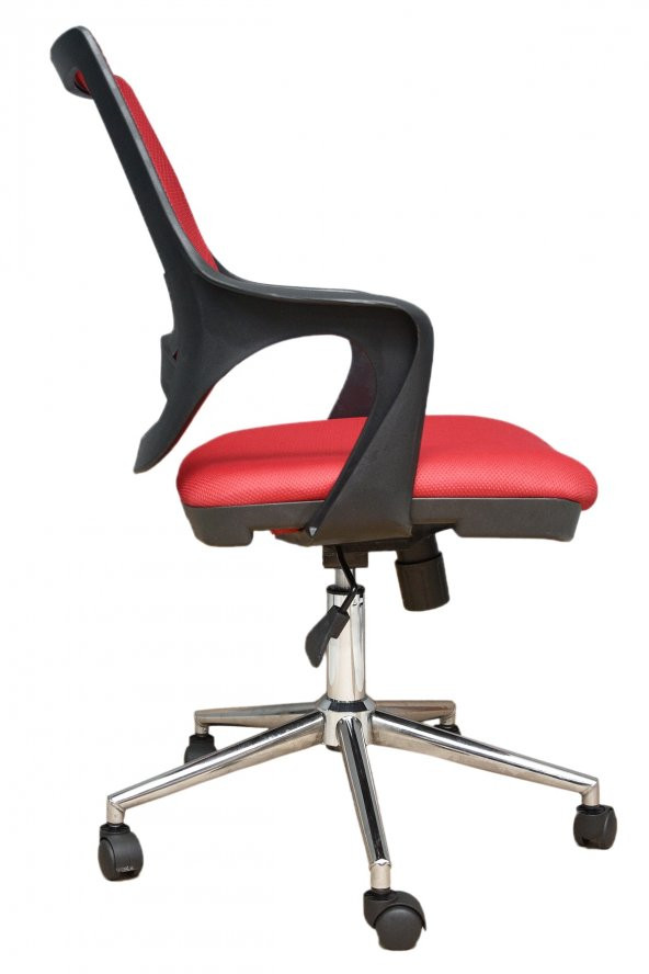 Kontez Ofis Büro Çalışma Koltuğu Öğrenci Sandalyesi Krom Ayak Renk Siyah - 2