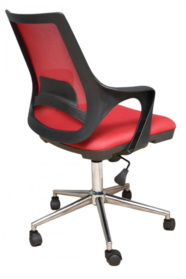 Kontez Ofis Büro Çalışma Koltuğu Öğrenci Sandalyesi Krom Ayak Renk Siyah - 3