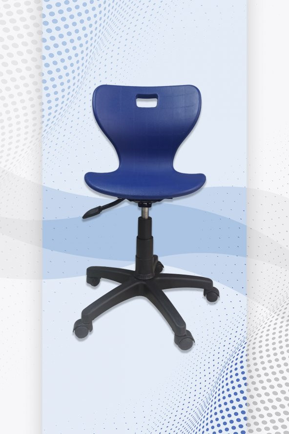 Porziyon Monoblok Renkli (Ofis - Öğrenci) Çalışma Sandalyesi Lacivert