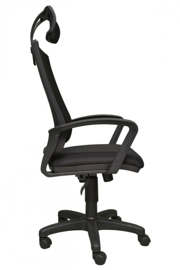 Sofya Müdür Ofis Çalışma Koltuğu Öğrenci Sandalyesi Makam Koltuğu Fileli Siyah - 3