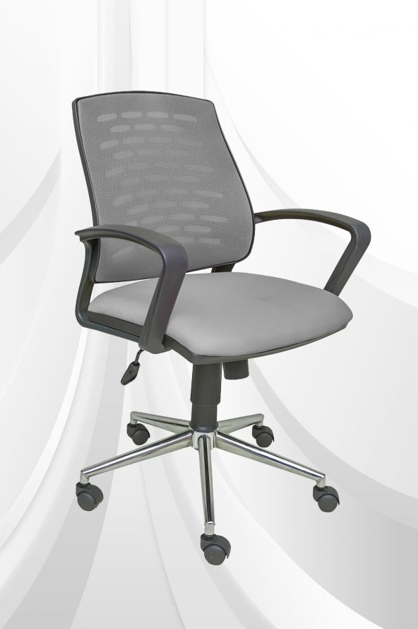 Porziyon Savina  Yönetici Koltuğu  Ofis Çalışma Koltuğu - Sandalyesi  (Krom Ayak)