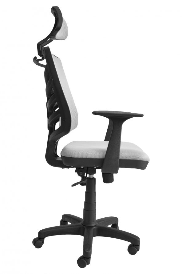 obc ofis büro concept Piramit Gri Plastik Fileli Ofis Büro Öğrenci Çalışma Koltuğu - Sandalyesi - 3