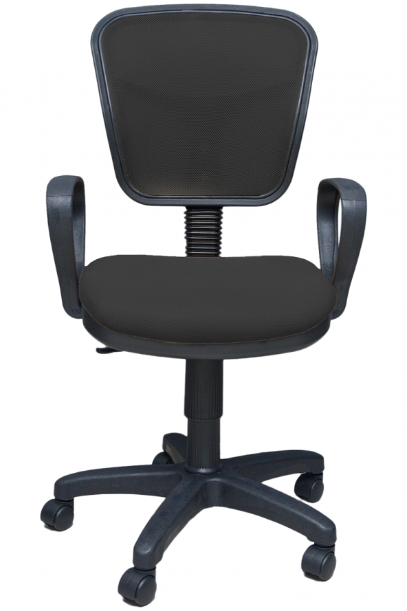 Delux Fileli Ofis Öğrenci Çalışma Koltuğu Sandalyesi Siyah