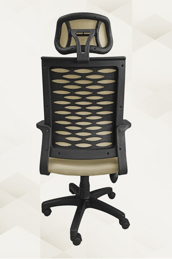 Porziyon Atlas Fileli Plastik Yönetici Ofis Büro Bilgisayar Çalışma Koltuğu - Sandalyesi - 4