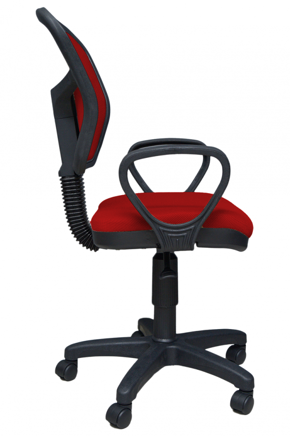 Porziyon Depar Ofis Büro Öğrenci Çalışma Koltuğu - Kırmızı - 3