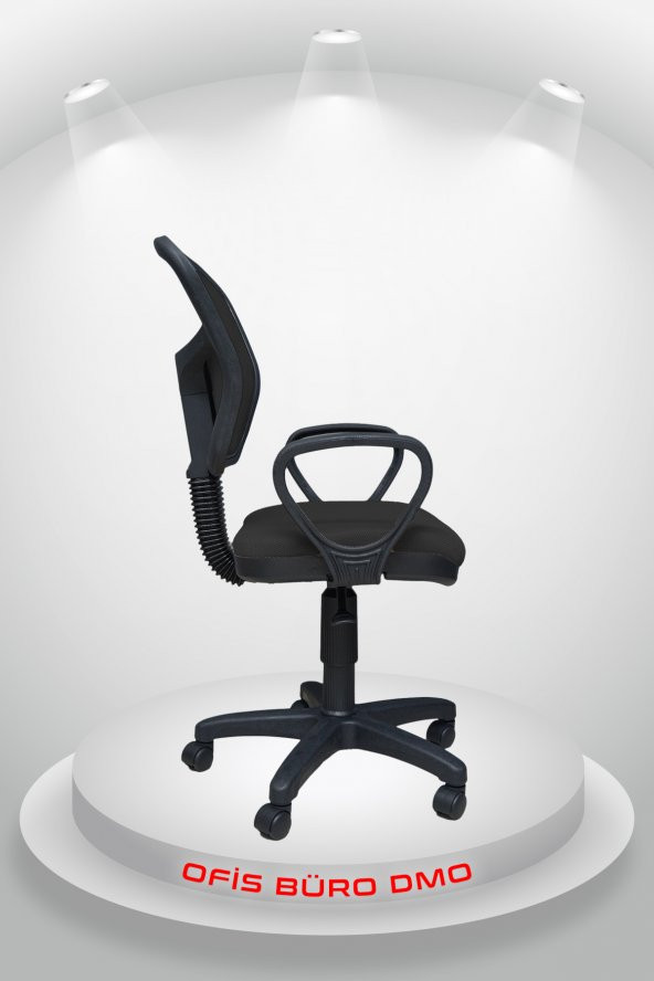 Porziyon Depar Plastik - Fileli Ofis Büro Öğrenci Çalışma Koltuğu - Sandalyesi Mavi - 3