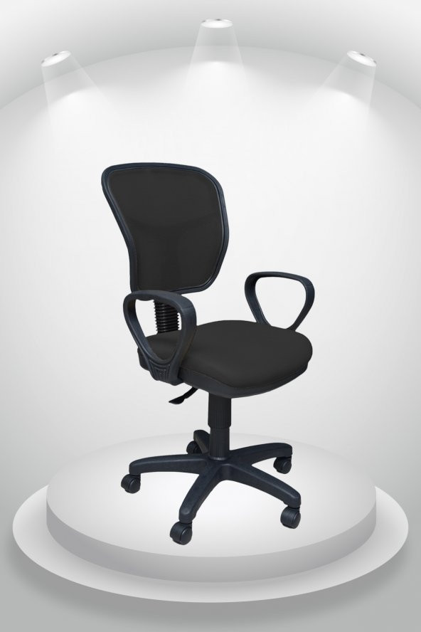 Porziyon Depar Ofis Büro Öğrenci Çalışma Koltuğu - Siyah - 2