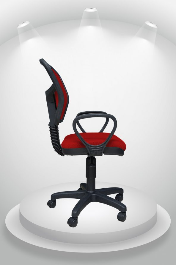Porziyon Ergonomik Fileli Ofis Sandalyesi Kırmızı - 2