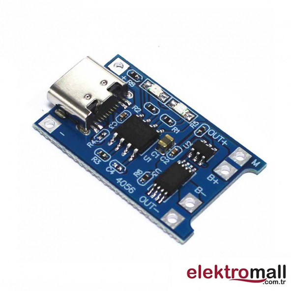 TP4056 Lityum Pil Şarj Modülü TYPE-C
