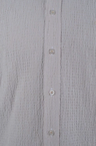 Cengiz İnler Çizgili Gofre Slim Fit Erkek Gömlek - Resim 8