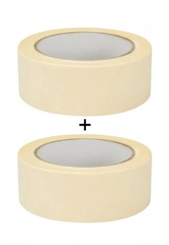 2 Adet Kağıt Bant 38 Mm Maskeleme Bandı Boya Bandı