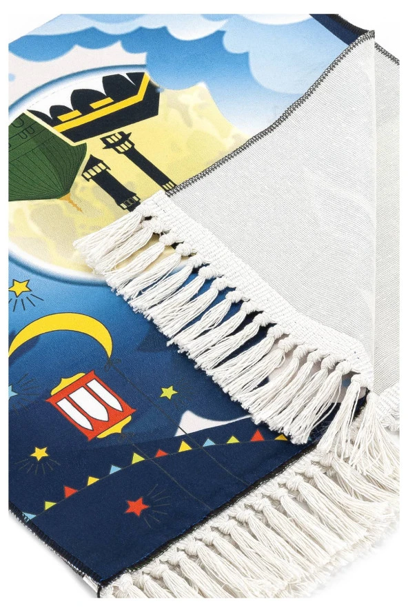 Dijital Baskılı Çocuk Seccadesi - Balonlu Kabeli - 44 X 78 cm - 3