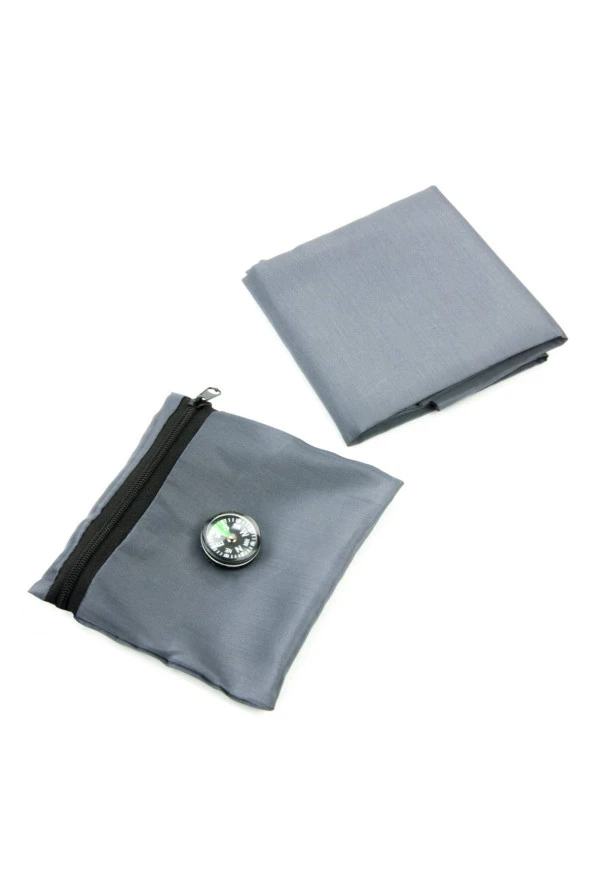 Pusulalı Cep Seccadesi - Füme Renk - Resim 2