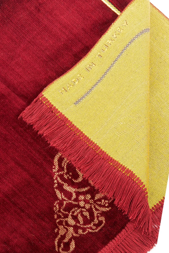 Dodya Kadife Seccade - Kırmızı - Resim 5