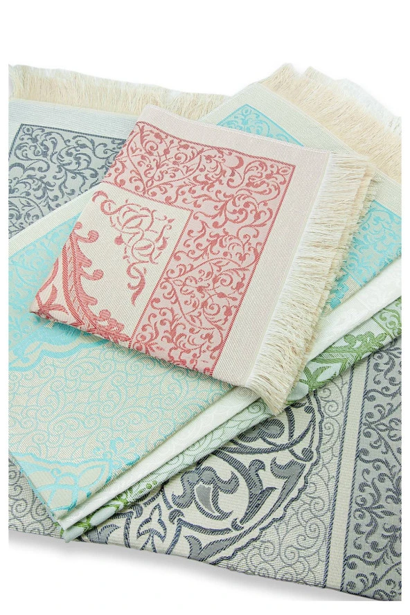 10 Adet Osmanlı Tafta Seccade 5 Renk - Resim 6