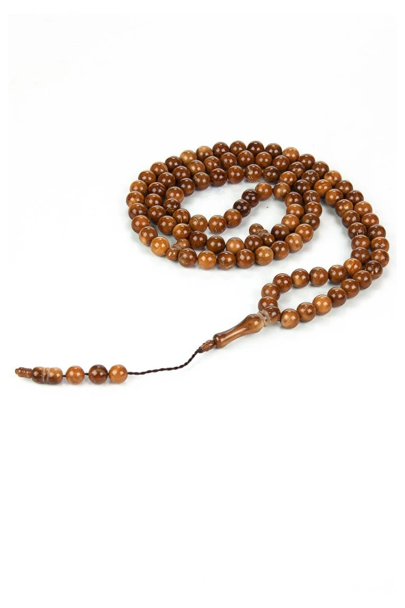 Kuka Tesbih - 99' lu - 9.5 mm Açık Kahverengi ürün görseli 1