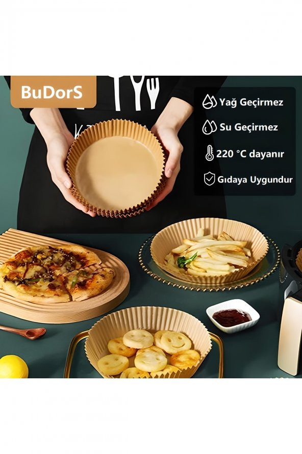Büyük Boy Fritöz Pişirme Kağıdı XL-XXL  Uygun Air Fryer Tüm Markalara Uygun 20 Adet - 7