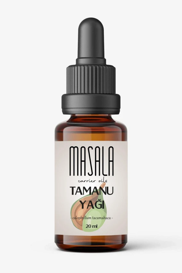 Masala Tamanu Yağı 20 ml.  Soğuk Pres (Tamanu Carrier Oil) - Resim 2