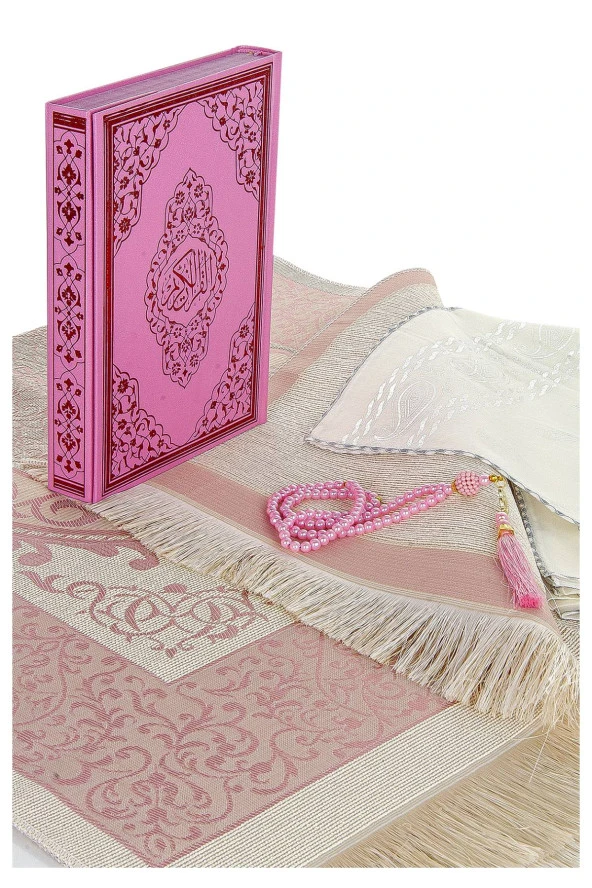 Hediyelik Kuran Seti Pembe - Resim 7