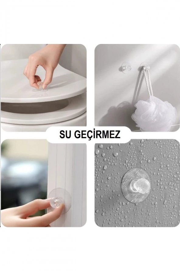 Cam Ayna Dolap Kulpu Çok Fonksiyonlu Kendinden Yapışkanlı Şık Tasarımlı Dekoratif Kulp 2 Adet - Resim 2