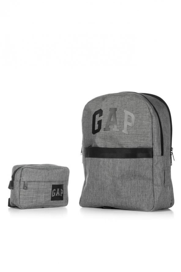 GAP Kids Orijinal Sırt Çantası 2 in 1 Gri Melanj - 5