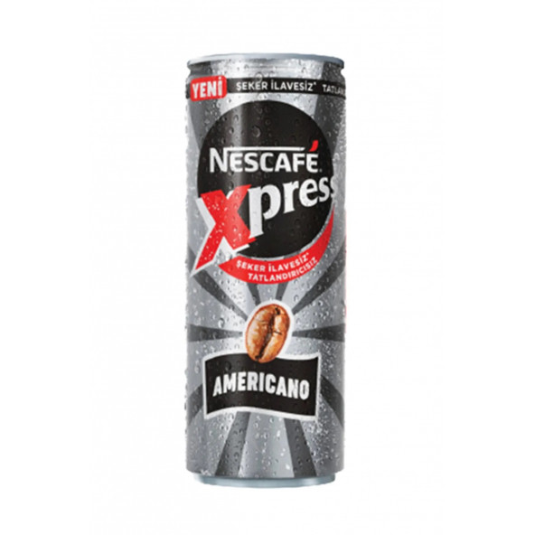 Nescafe Xpress Americano Black (şekersiz) 250 Ml 24'lü Koli