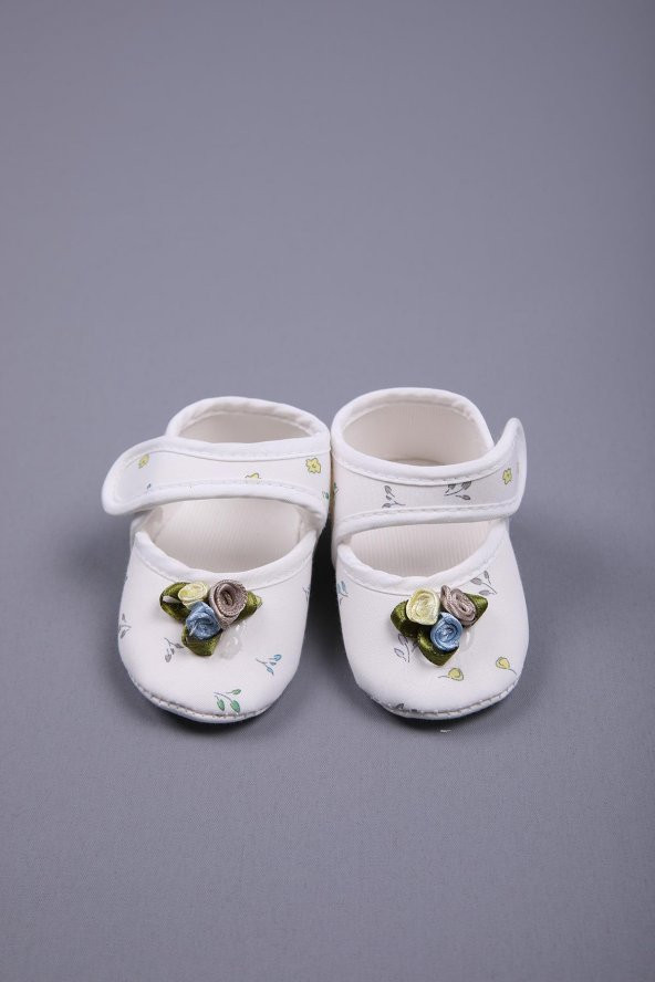 Gül Detaylı Çiçekli Kız Bebek Bayramlık Elbise 5'li Set Kutulu 11688 - 10