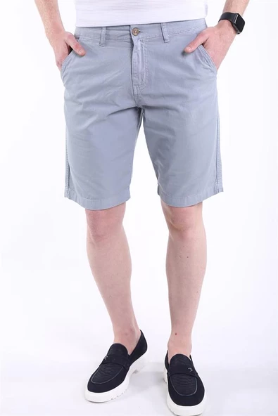 İntersivin %100 Pamuklu Yandan Cepli Slim Fit Erkek Capri- Şort - Resim 2