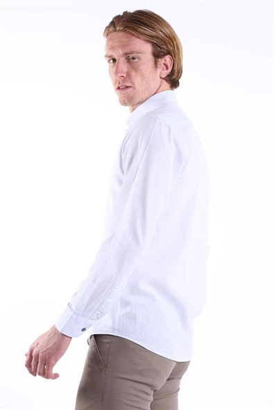 İntersivin Erkek %100 Pamuklu Slim Fit Gömlek - 5