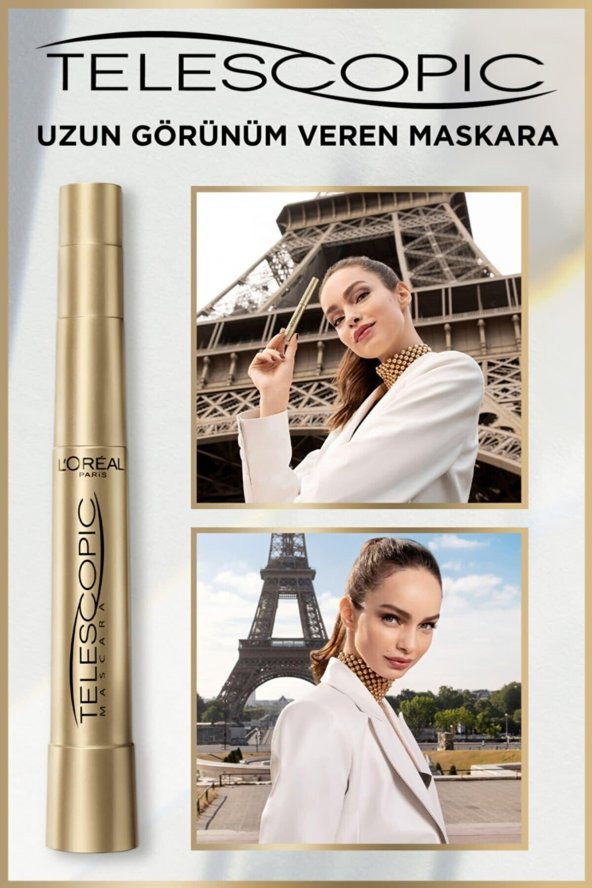 LOreal Paris Orıjınal Yeni Telescopic Maskara 8ml Teleskopik