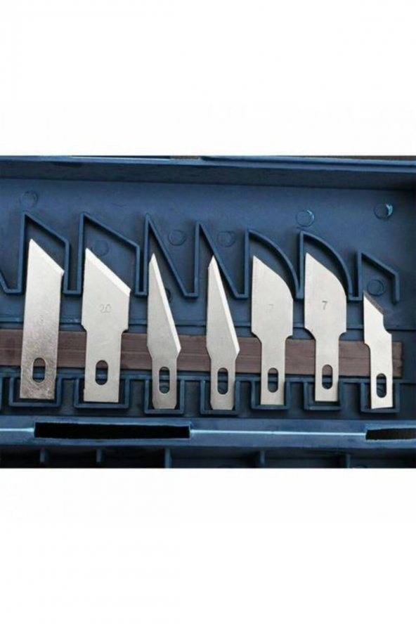 BigSale 13 Adet / Takım Oyma Bıçakları Yapma Polimer Kil Metal Neşter Bıçak Araçları Kiti + Kutusu - 3
