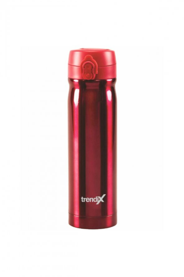 Kırmızı Çelik İçli 500 ml  Termos Matara - 2