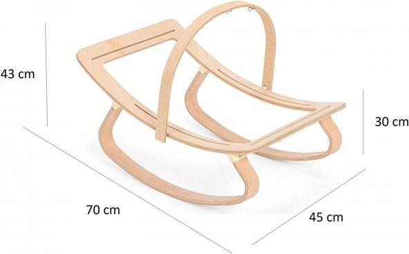 Wellgro Natura Ahşap Sallanan Ana Kucağı - 5