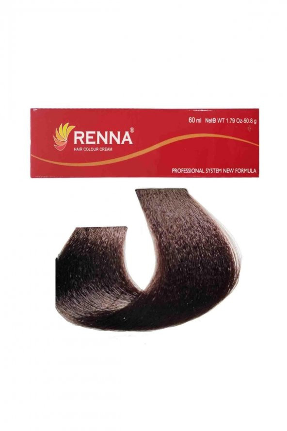 Renna Saç Boyası Tüp 60 Ml - 5-1 Küllü Açık Kahve ( Oksidan Hediyeli )