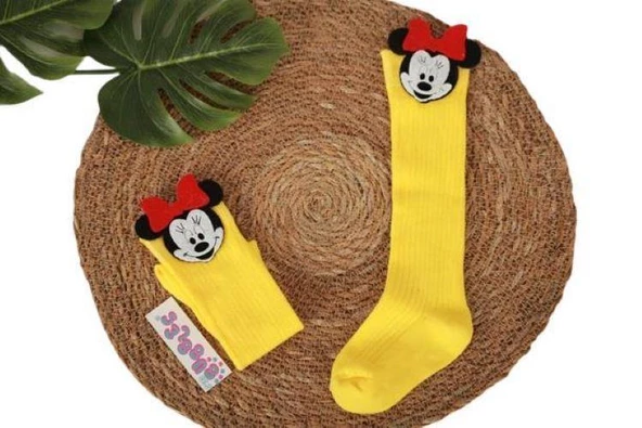 Minnie Çocuk Dizaltı Çorap - 5