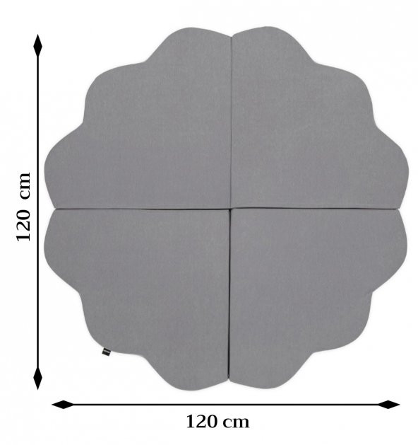 Wellgro Bulut Oyun Matı-Gri - 3
