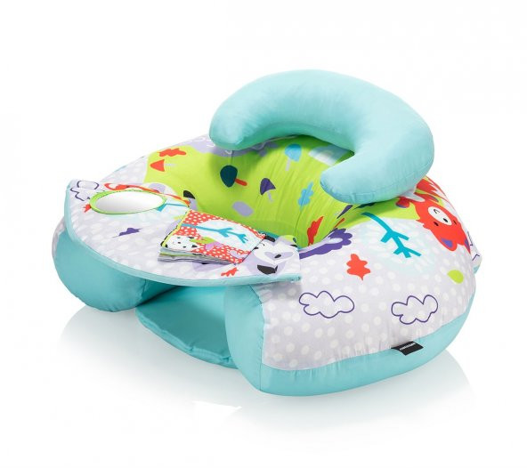 Wellgro Funny Animal Sırt Destekli Yer Minderi, Bebek Oturma Minderi - 3