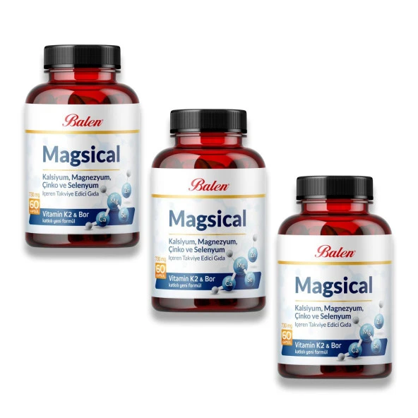 Balen Magsical 730 mg 60 Kapsül x 3 Adet