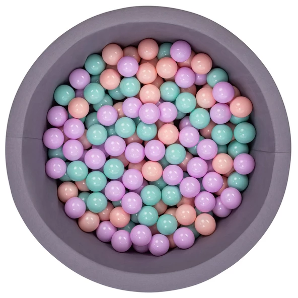 Wellgro Bubble Pops Gri Top Havuzu-Mint/Pembe/Lila ürün görseli