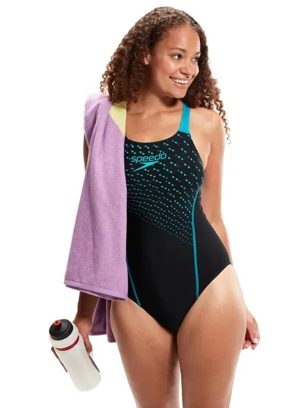SPEEDO MEDLEY LOGO MDLT AF 8-1347406877 KADIN MAYO BLACK/BLUE - 5