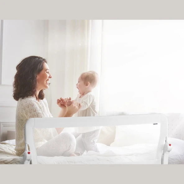 Wellgro Katlanır Yatak Bariyeri 50x120 cm-Beyaz - 3