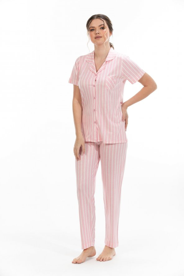 Etoile Kadın Bambu Kısa Kollu Pijama Takımı 73101